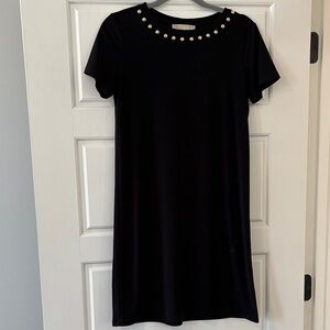Michael Kors Black Dress with gold stud accents